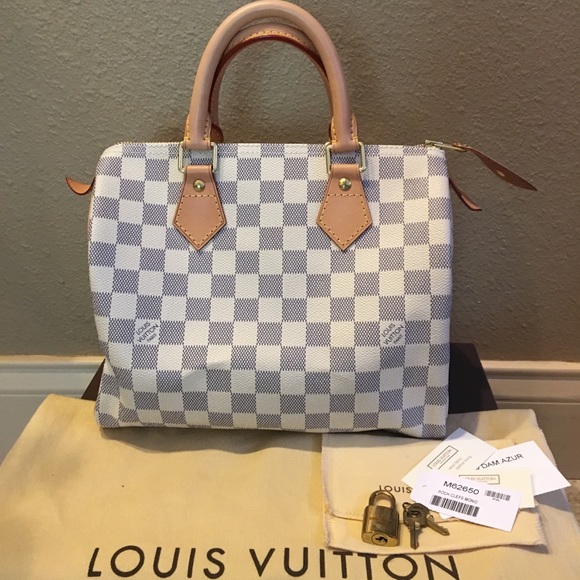 Louis Vuitton Handbags - NEW LOUIS VUITTON SPEEDY 25 AZUR